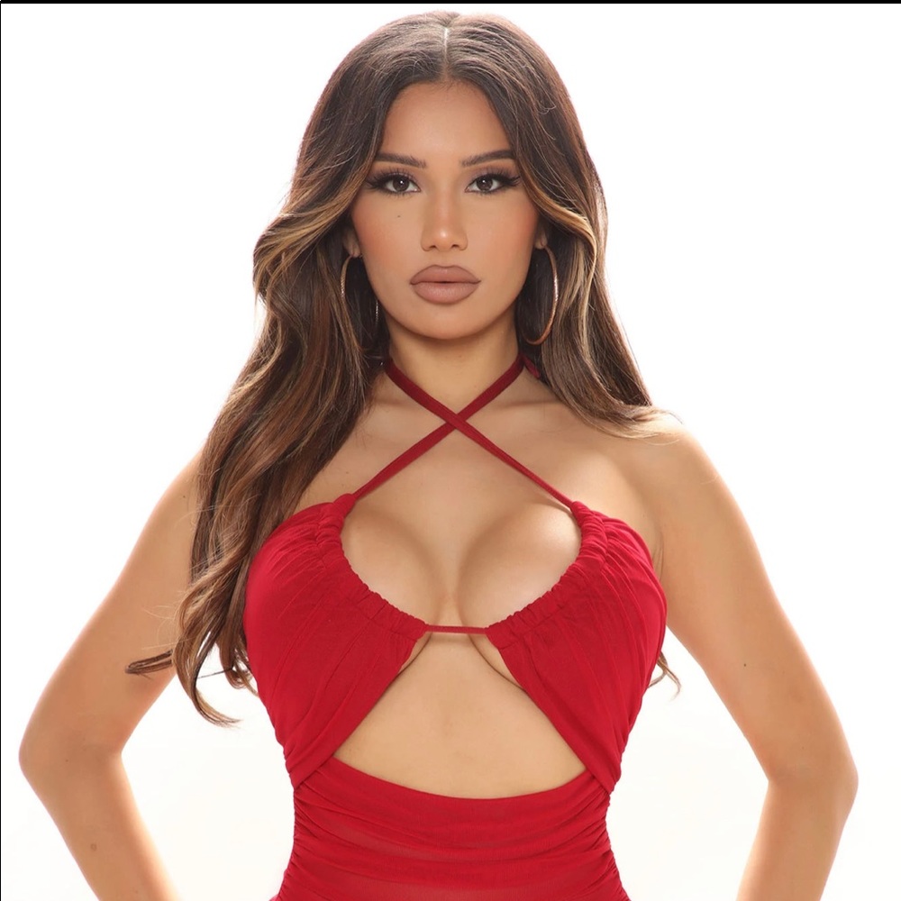 Don’t cross me halter bodysuit